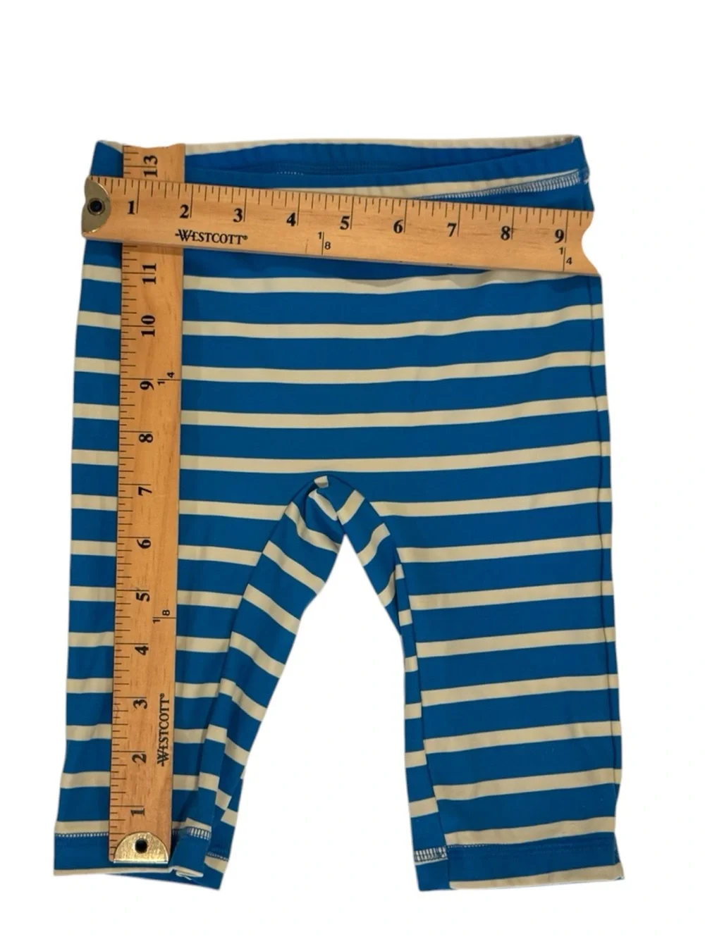 Boden Blue and Cream Striped Rash Guard Bottoms